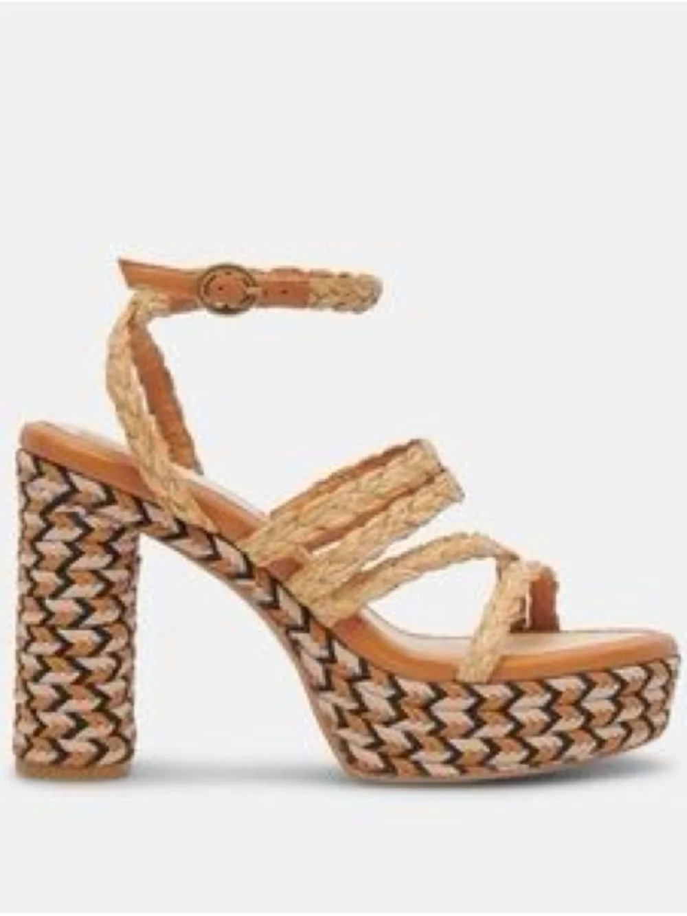 Dolce Vita Tan Braided Rope Platform  Sandals 👡